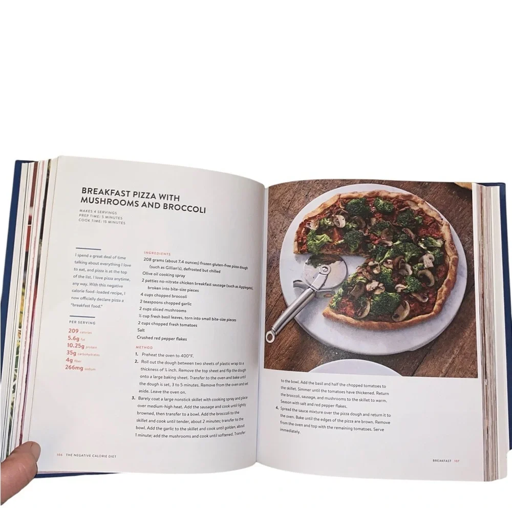 The Negative Calorie Diet by Chef Rocco Disport cook book Smoothies Salads Pizza